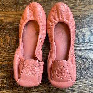 Pink Tory Burch Ballet Flats